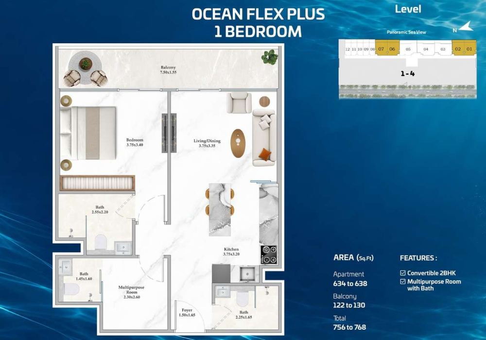 Dubai: Shahrukhz Residences by Danube � 2 bedrooms, 98 m�